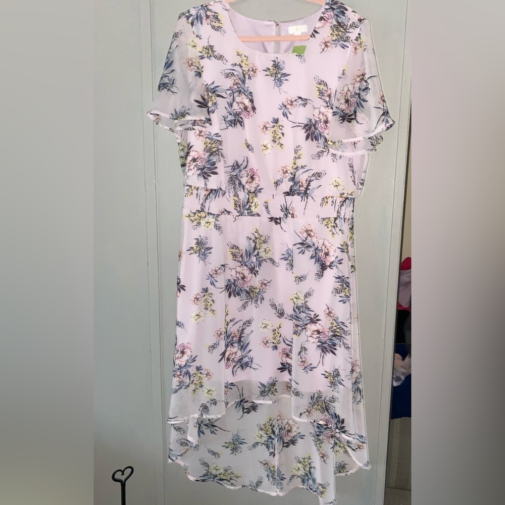 Charming Charlie Flutter Sleeve Cold Shoulder Sundress